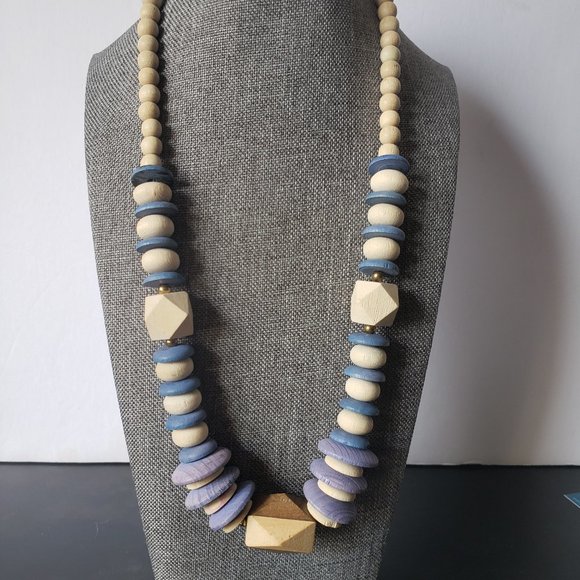 Vintage Wooden Bead Necklace - Picture 1 of 1